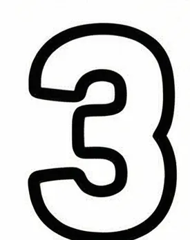 the number 3 is shown in black and white.webp
